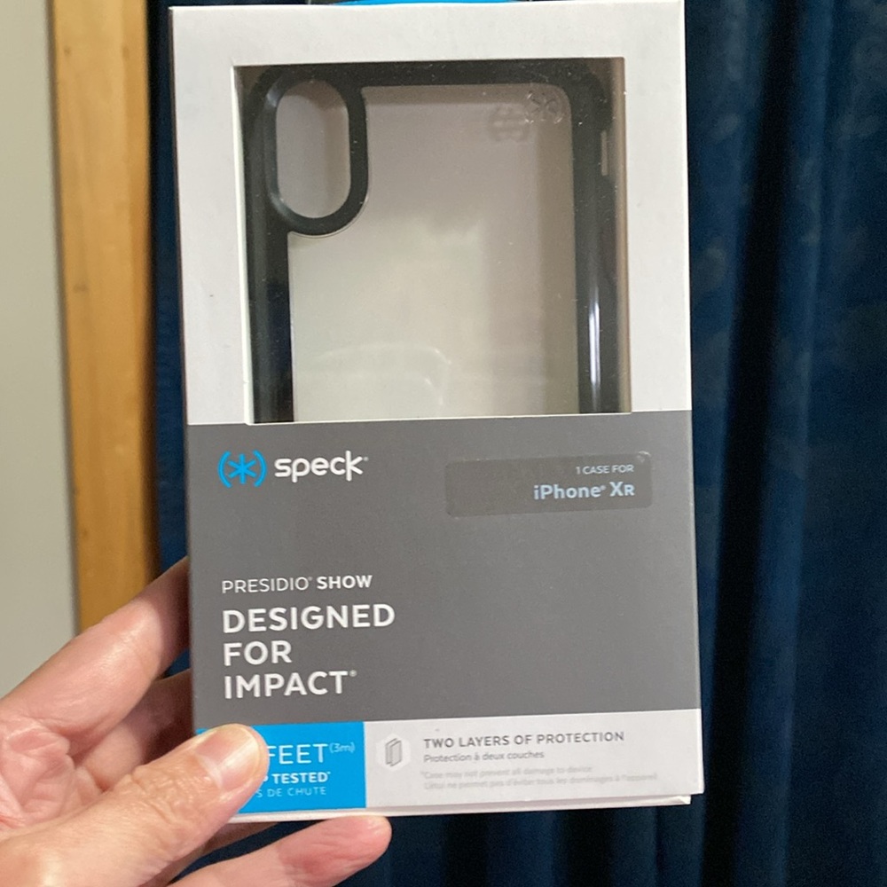 iPhone XR Case, Clear/Black 2 pack